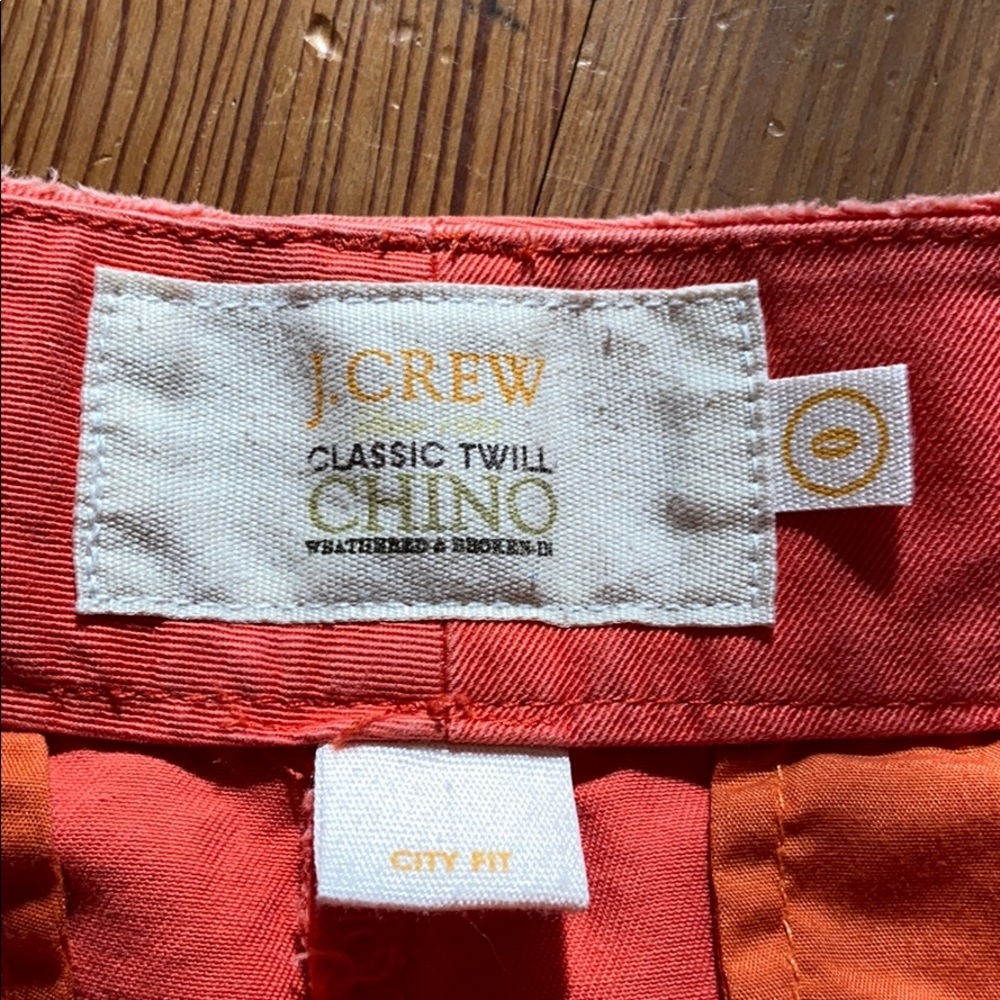 nwot j.crew twill chino shorts - Picture 2 of 3